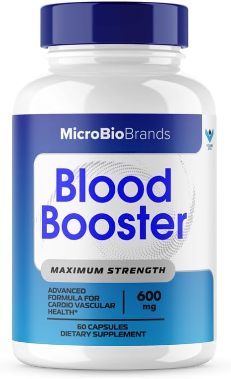 (2 Pack) Microbio Blood Booster – Natural Blood Flow Support Supplement, 120 Capsules - görsel 3