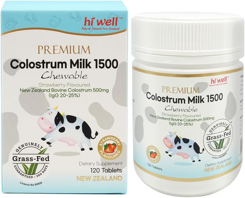 Hi Well Premium Grass-Fed Colostrum 1500 – 120 Tablets (2-Pack) - görsel 8