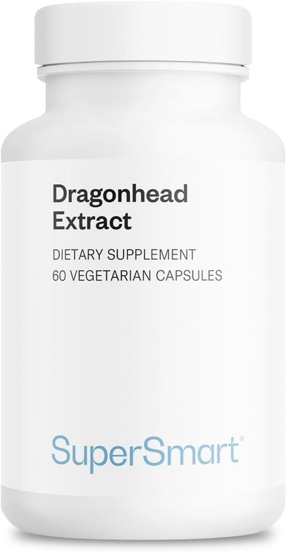 Supersmart Dragonhead Extract 200mg per Day (Patented DracoBelle) - Non-GM & Gluten-free - 60 Vegetarian Capsules