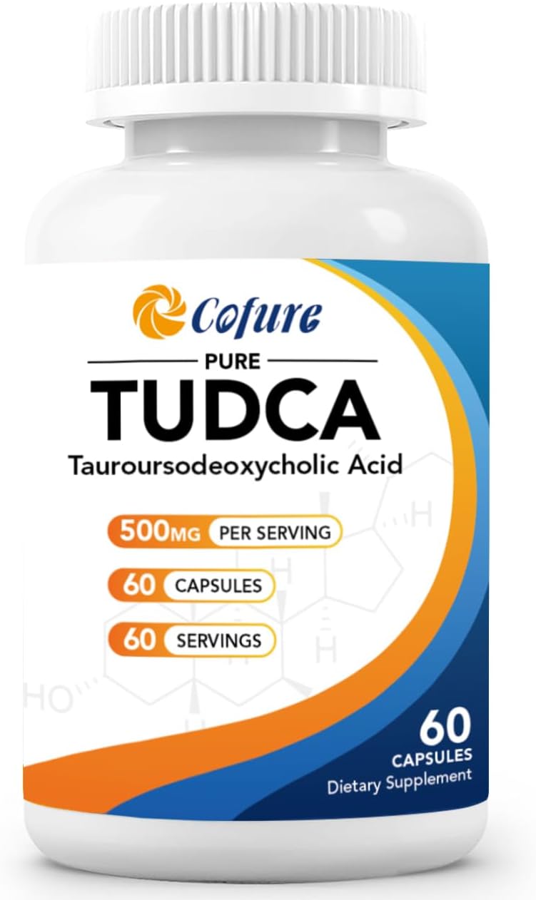 TUDCA 500mg Supplement – Liver and Gallbladder Support – Vegan, Gluten-free, Non GMO – 60 Capsules - görsel 1