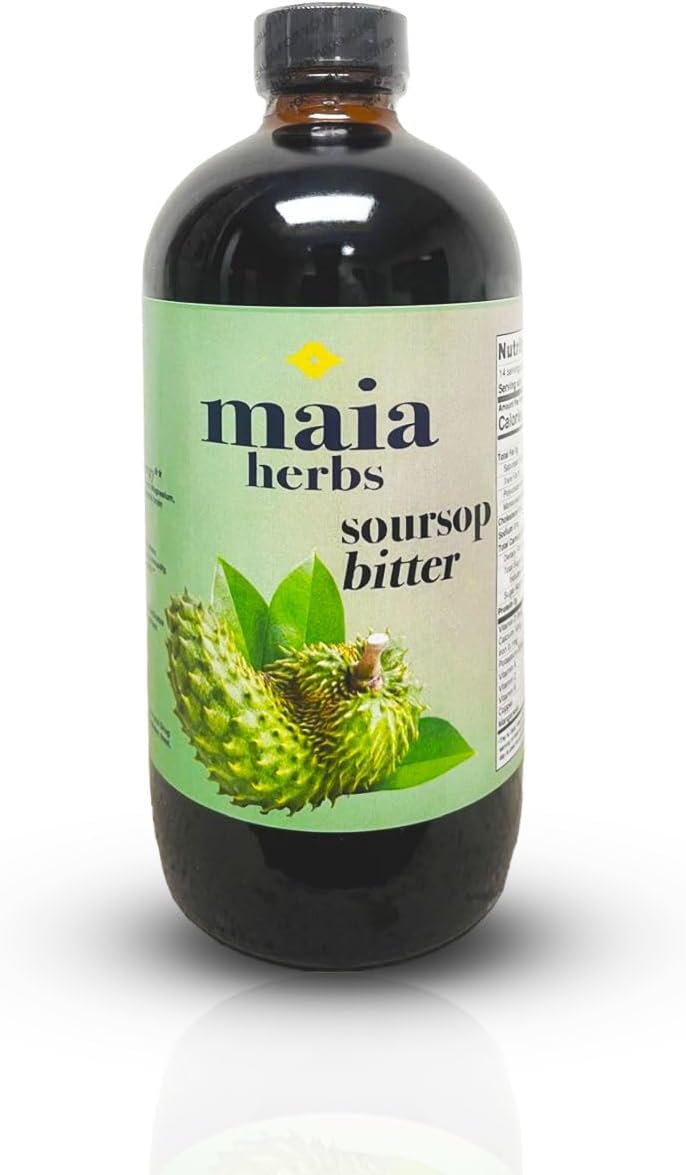 Maia Herbs Soursop Bitters Liquid, 16oz - görsel 1