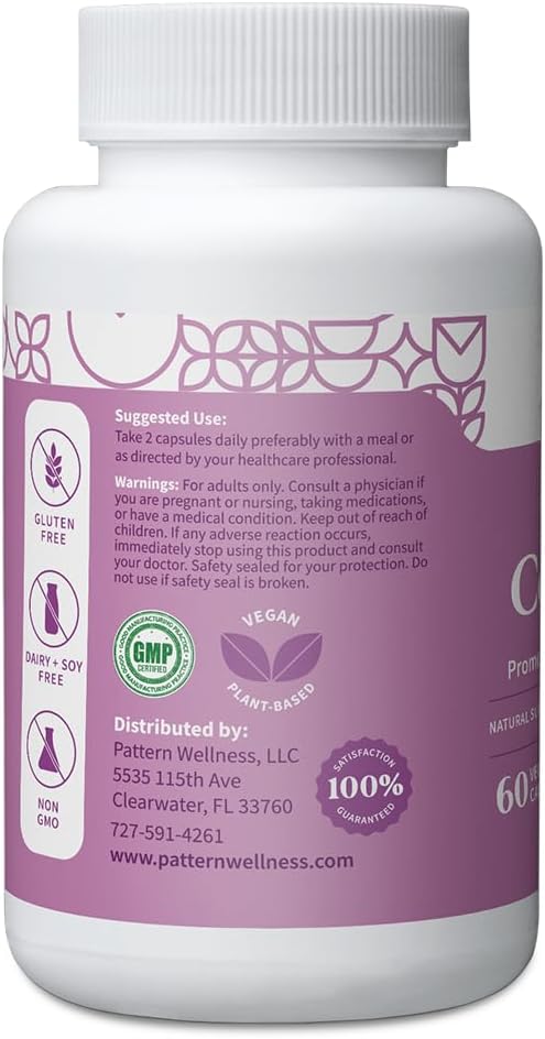 Pattern Wellness PMS Complex – Monthly Cycle Wellness Support – 60 Vegan Capsules - görsel 2