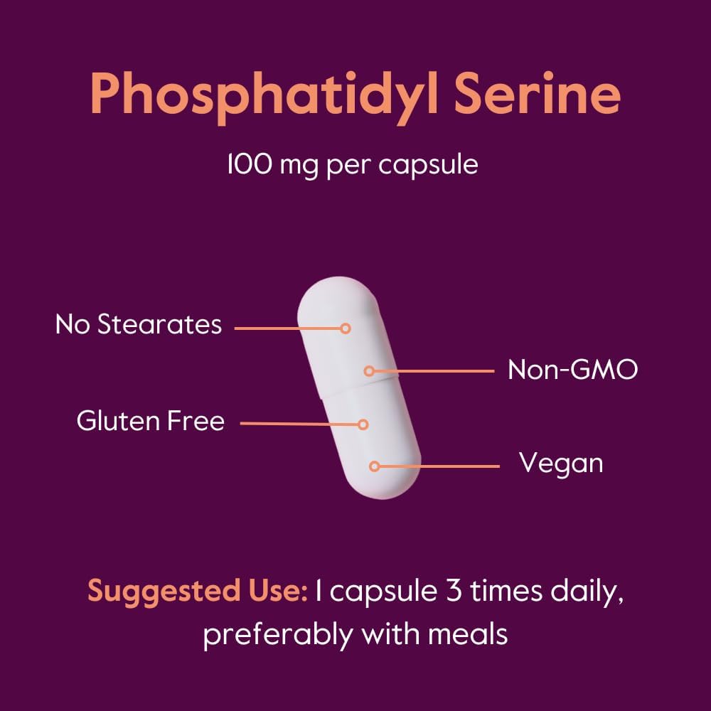 BESTVITE Phosphatidylserine 100mg – 120 Vegan Capsules with Sharp-PS® Green - görsel 5