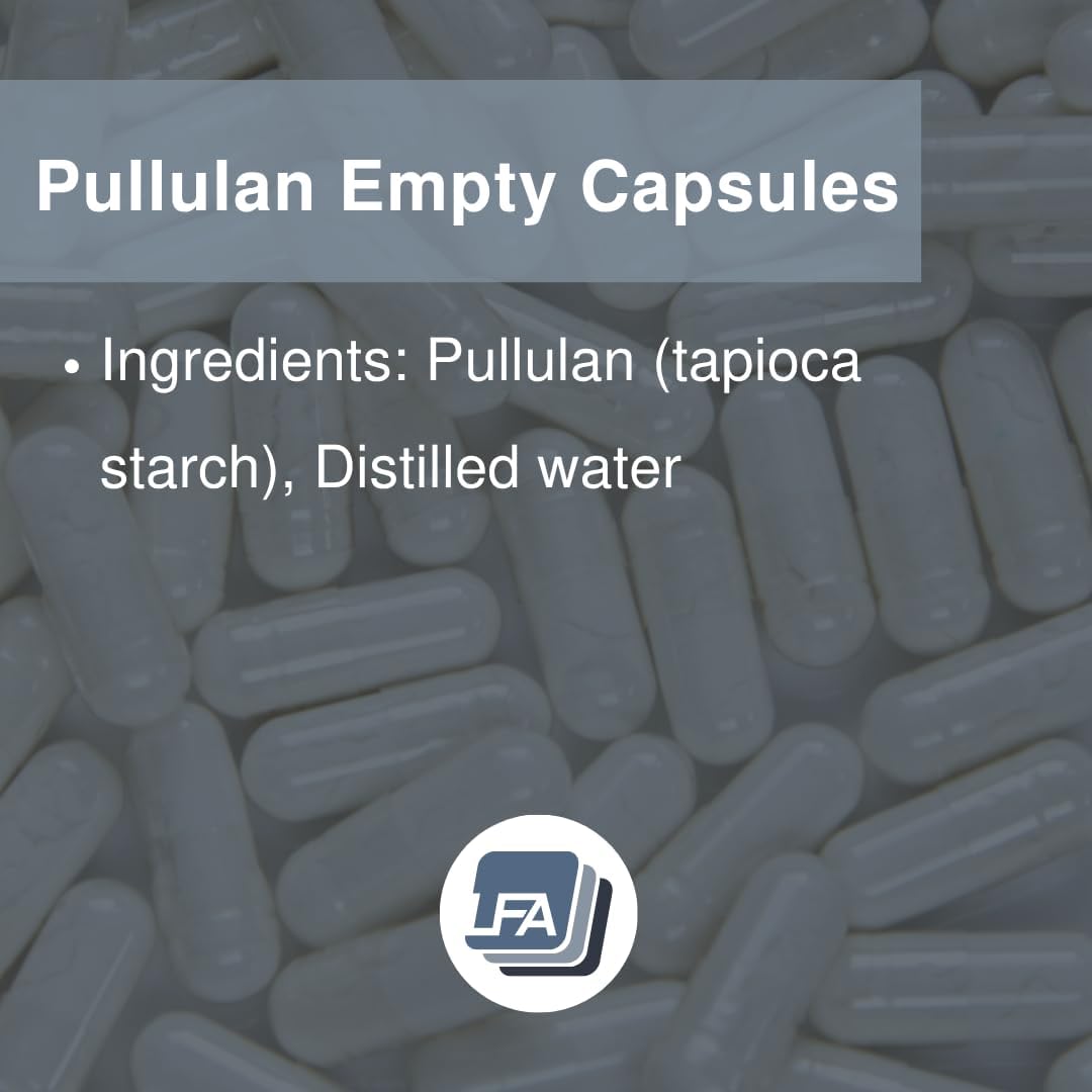 Empty Capsules Size 1 - Vegan Pullulan - 120 Count - DIY Vitamin Capsule Filling - görsel 7