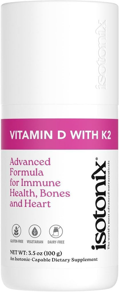 Isotonix Vitamin D with K2 – Isotonic Powder, Supports Calcium Utilisation, Bone Health & Immune Support (30 Servings)