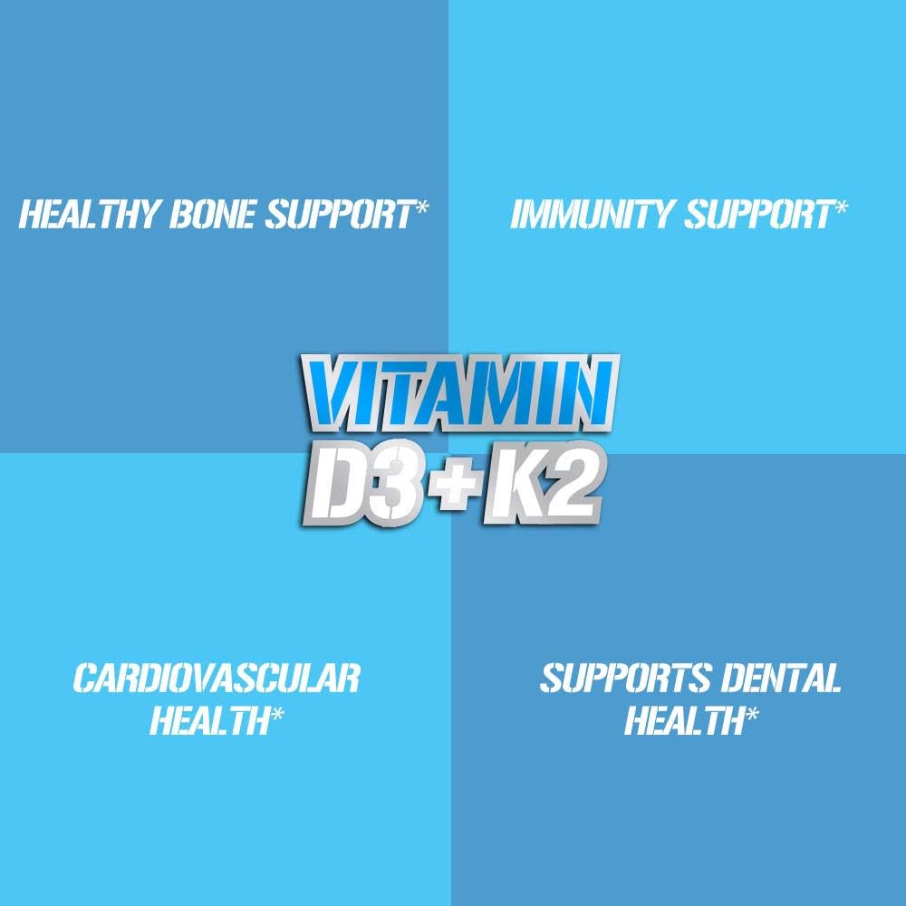 Evlution Nutrition Vitamin D3 & K2 Supplement – 5000IU D3 with 90mcg MK7, 60 Veggie Capsules - görsel 5