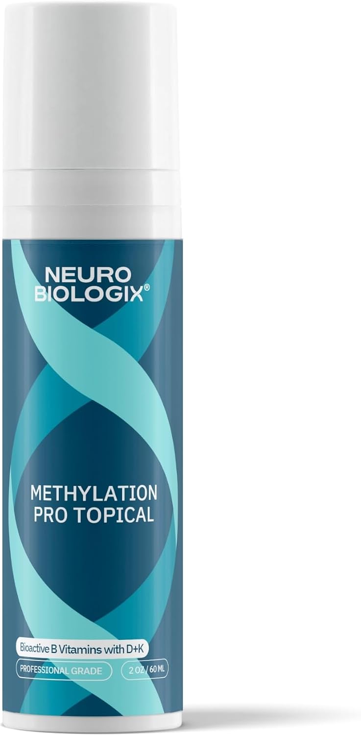 Neurobiologix Methylation Pro Topical for Men and Women - Bioactive B Vitamin Cream with Methylfolate, B6, B12, D3 & K1 - Supports Cellular Energy, Methylation & Nervous System Health - 2 Oz (120 Pumps) - görsel 1