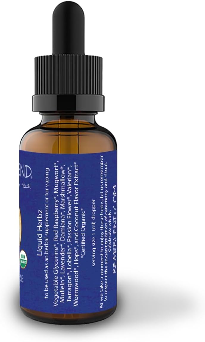 Bear Blend Dream Lodge Herbal Elixir - Organic Food Supplement, 30 ml - görsel 2