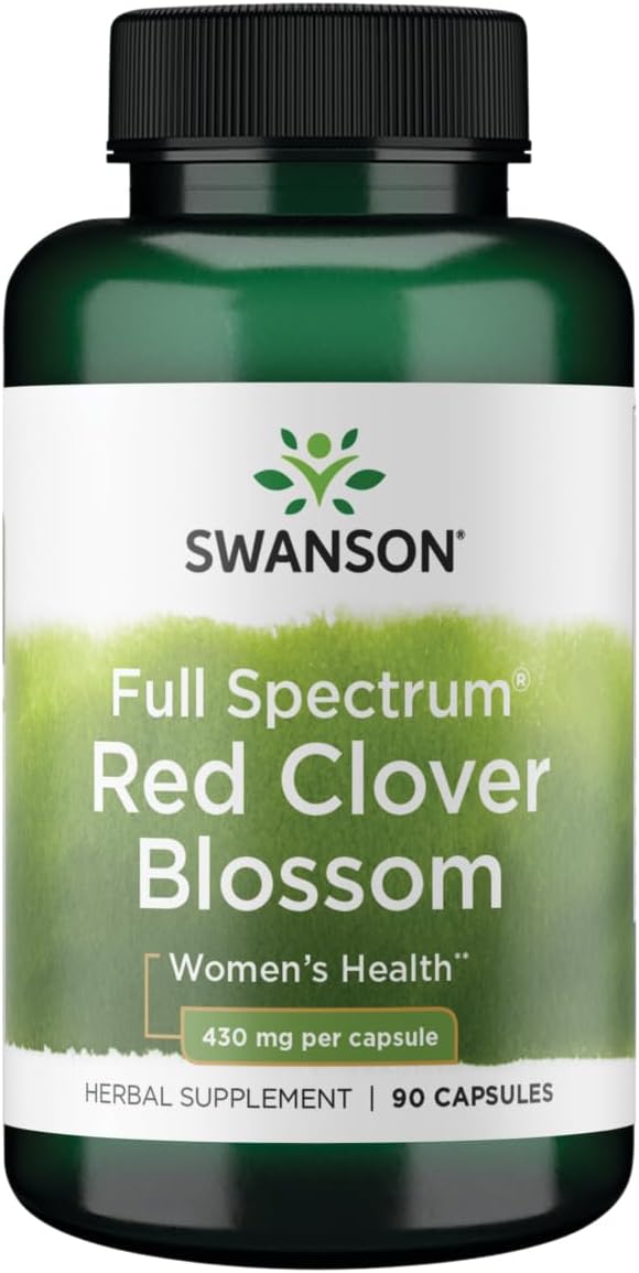 Swanson Red Clover Blossom 430 mg 90 Capsules - görsel 1