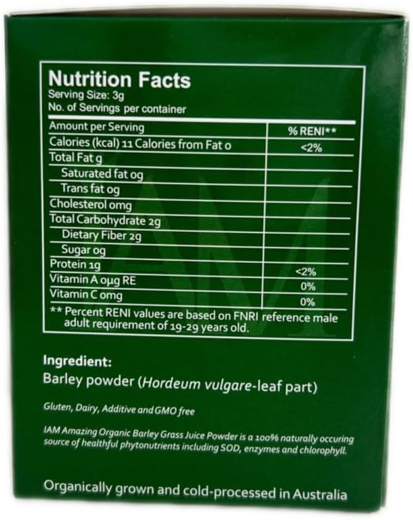 IAM Amazing Pure Barley Powdered Drink Mix from Australia (3 Boxes, 30 Sachets) - görsel 4