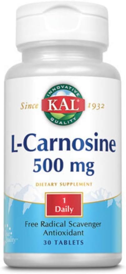 KAL L-Carnosine 500 mg Tablets – 30 Count - görsel 1