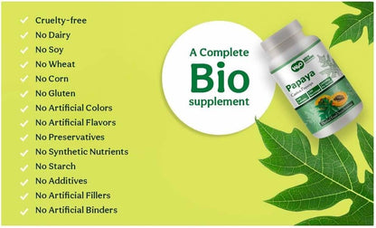 Papaya Leaf Extract Tablets 1000mg – 300 Tablets – Immune & Digestive Support