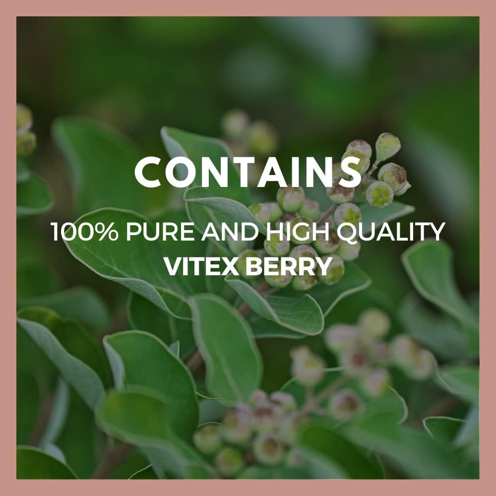 Vitex Berry (Chasteberry) | 1,000 mg, 60 Vegan Capsules Herbal Food Supplement | Two Month Supply - görsel 4