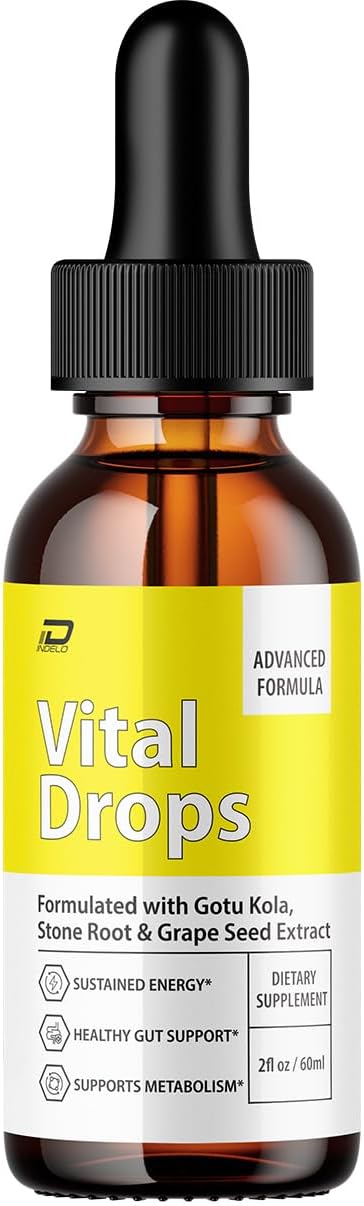 Vital Drops Healthy Formula – Extra Strength Liquid Drops (30 ml, 1 Month Supply) - görsel 1