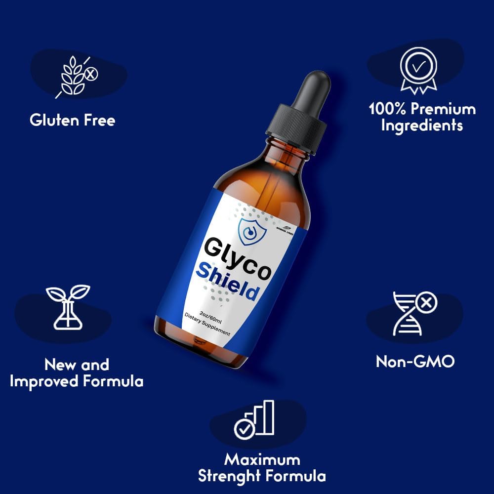 Glyco Shield Drops - All Natural Blood Formula Support Liquid Supplement (3 Pack) - görsel 2