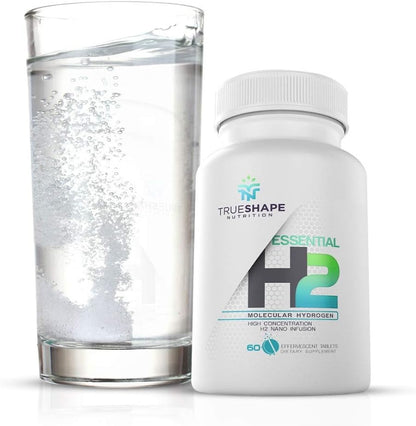 Essential H2 Fizzy Molecular Hydrogen Tablets – Unflavoured, 60 Servings