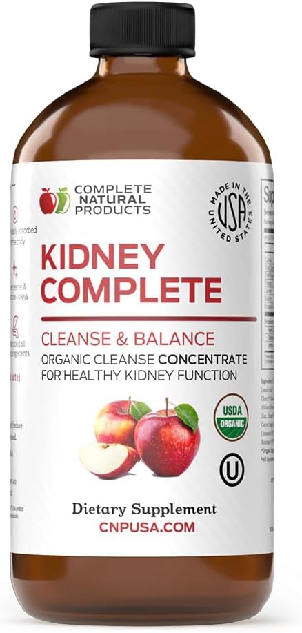 Complete Natural Products Kidney Complete - 227ml Organic Liquid for Kidney Support, Cleanse & Detox with Apple Cider Vinegar, Lemon & Organic Chanca Piedra - görsel 8
