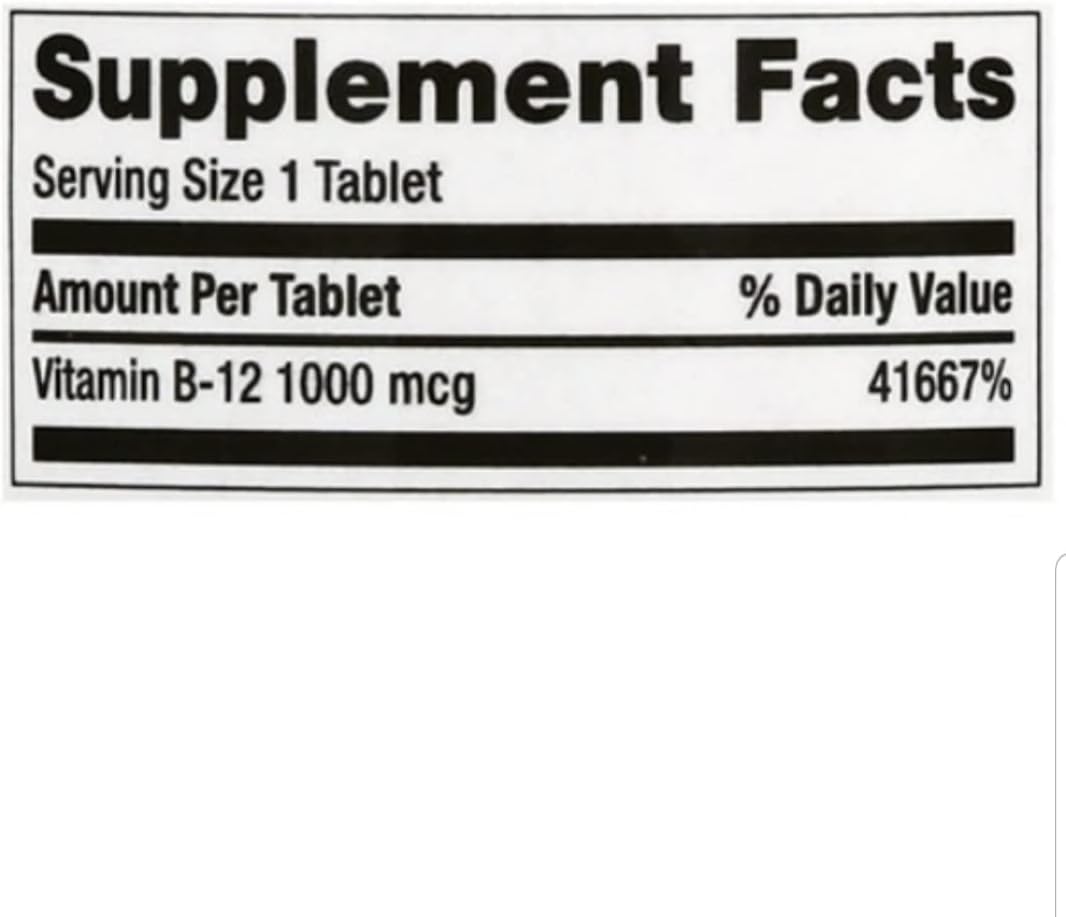 Finest Nutrition B-12 1000mcg 60 Tablets - görsel 2