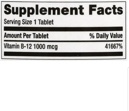 Finest Nutrition B-12 1000mcg 60 Tablets