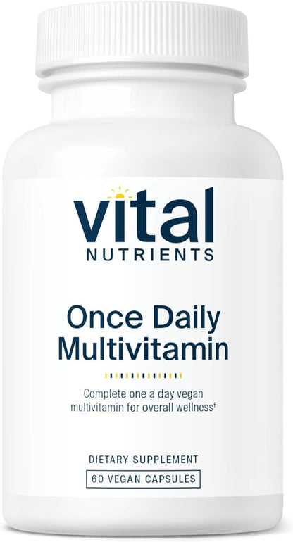 Vital Nutrients Once Daily Multivitamin – Vegan Multivitamin for Women & Men – 60 Capsules