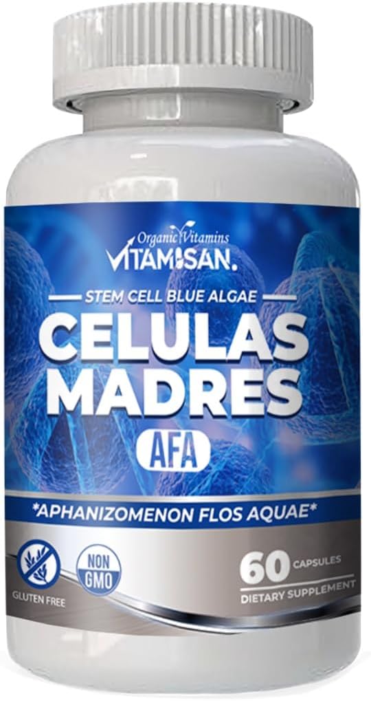 VITAMISAN Celulas Madres Stem Cell Blue Algae AFA Capsules – 60 Capsules (Pack of 8) - görsel 4