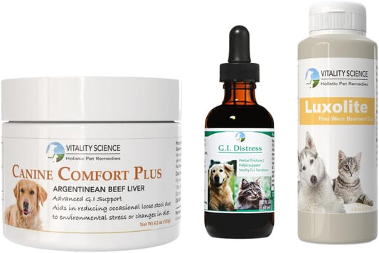 Vitality Science TRDV Protocol for Dogs | Probiotics for Diarrhoea & Digestive Support | Supplements for Dog Immune Support | Anti Diarrhoea for Dogs (Beef, Small)