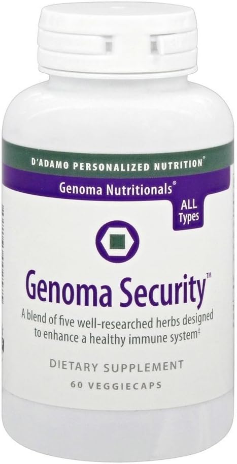 D'Adamo Personalised Nutrition Genoma Security, 60 Capsules - görsel 1