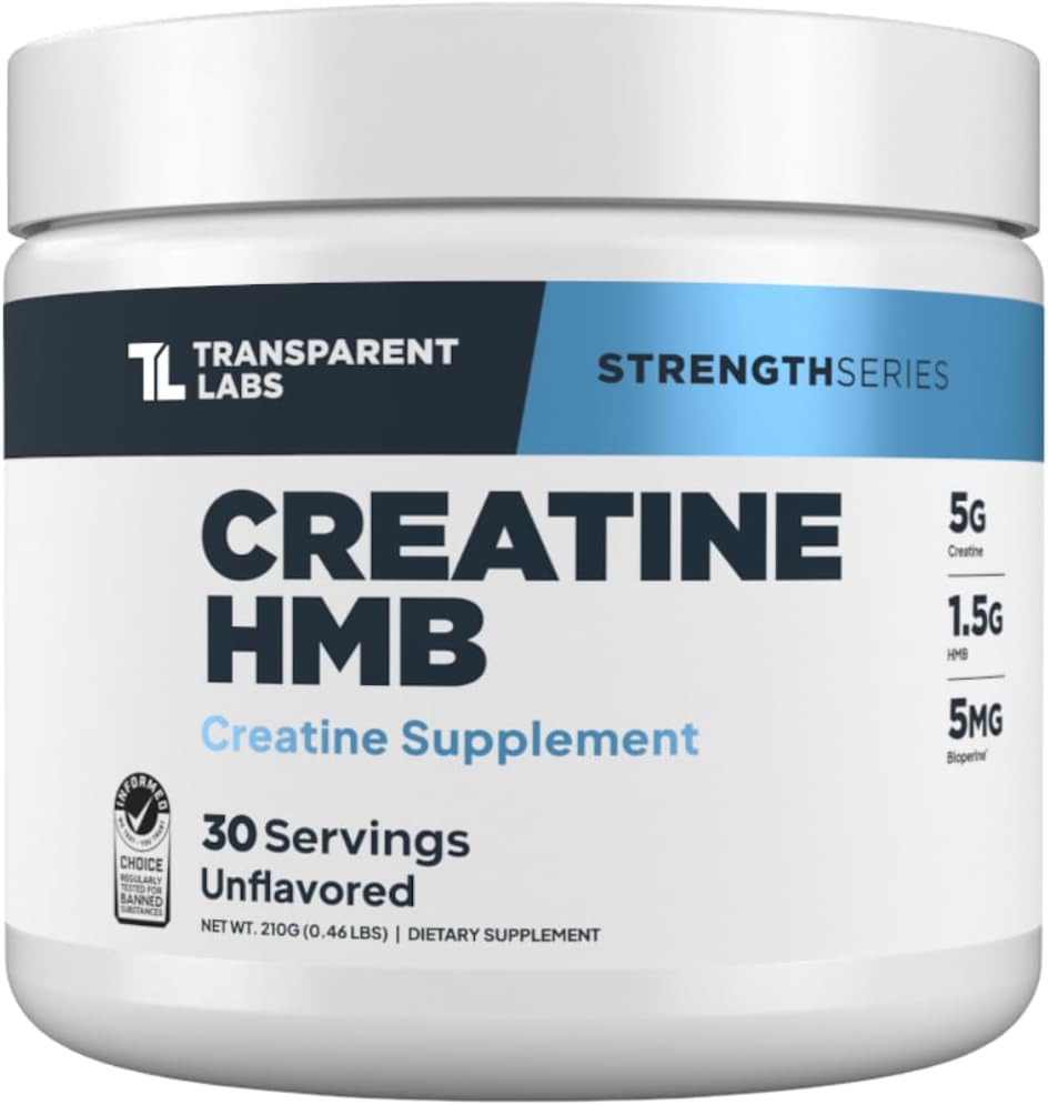 Transparent Labs Creatine HMB - Creatine Monohydrate Powder with HMB, Tropical Punch, 30 Servings - görsel 10