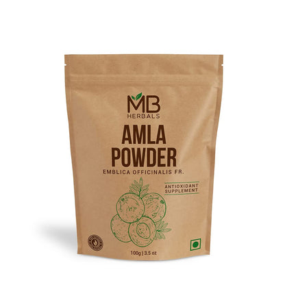 MB Herbals Seedless Amla Powder 100g – Indian Gooseberry