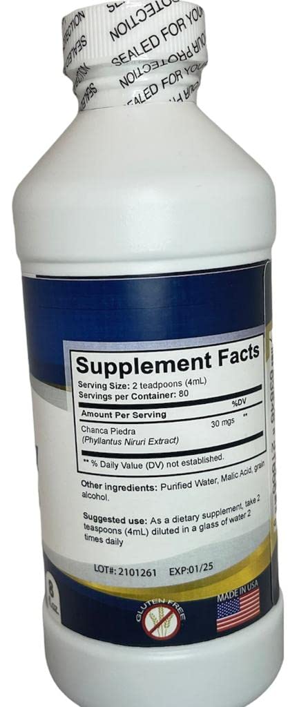 Chanca Piedra Liquid Extract - 8oz (240ml) - Phyllanthus Niruri - görsel 2