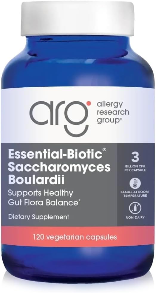 ARG Essential-Biotic Saccharomyces Boulardii - 9 Billion CFU Probiotic Yeast - 120 Capsules - görsel 1