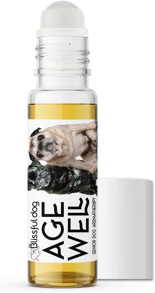 The Blissful Dog Pug Age Well Dog Aromatherapy Roll-On Bottle for Your Dog's Peaceful Ageing - görsel 1
