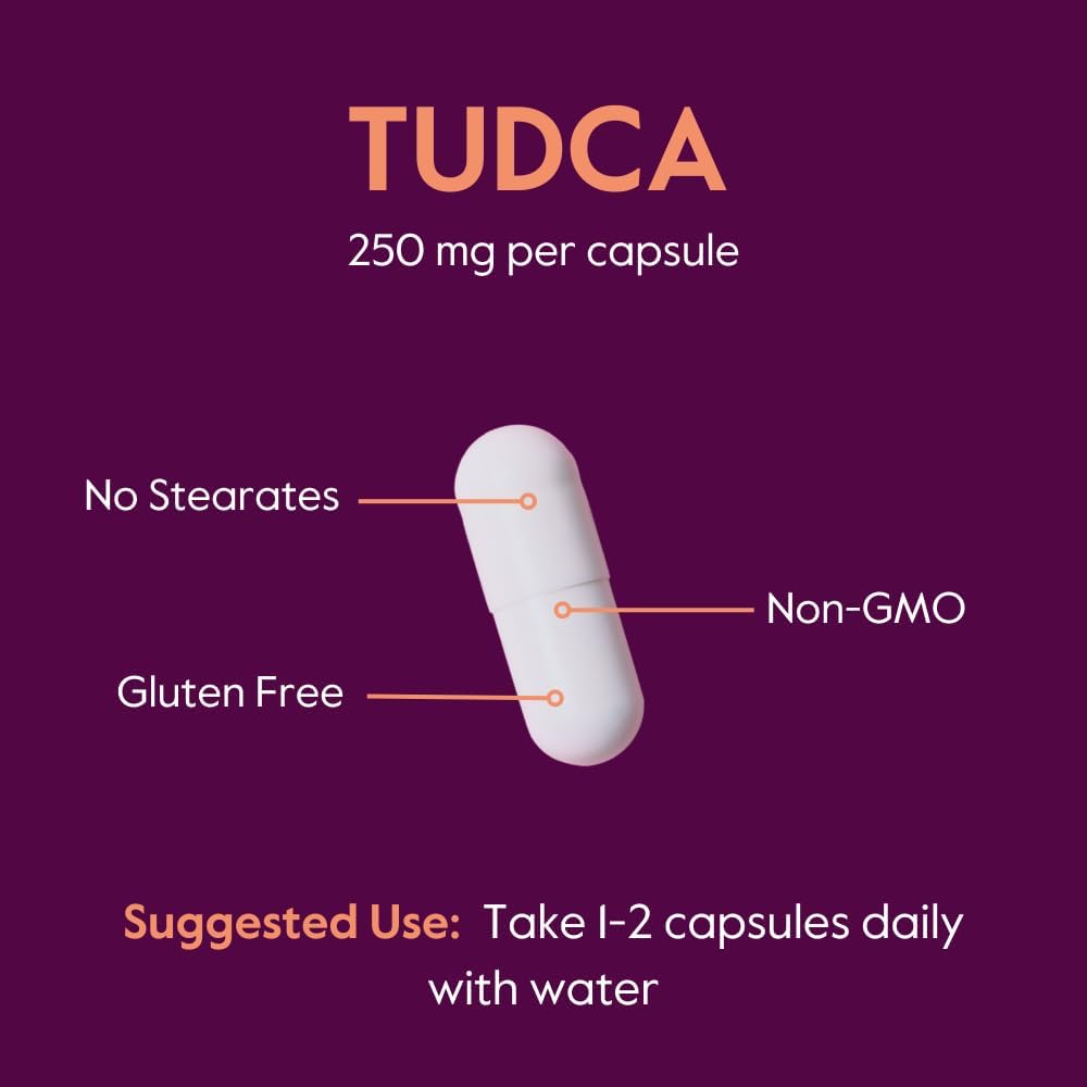 BESTVITE TUDCA 250mg (60 Capsules) (Tauroursodeoxycholic Acid) – No Stearates, Gluten-free, Non-GMO - görsel 5
