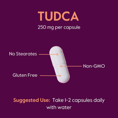 BESTVITE TUDCA 250mg (60 Capsules) (Tauroursodeoxycholic Acid) – No Stearates, Gluten-free, Non-GMO