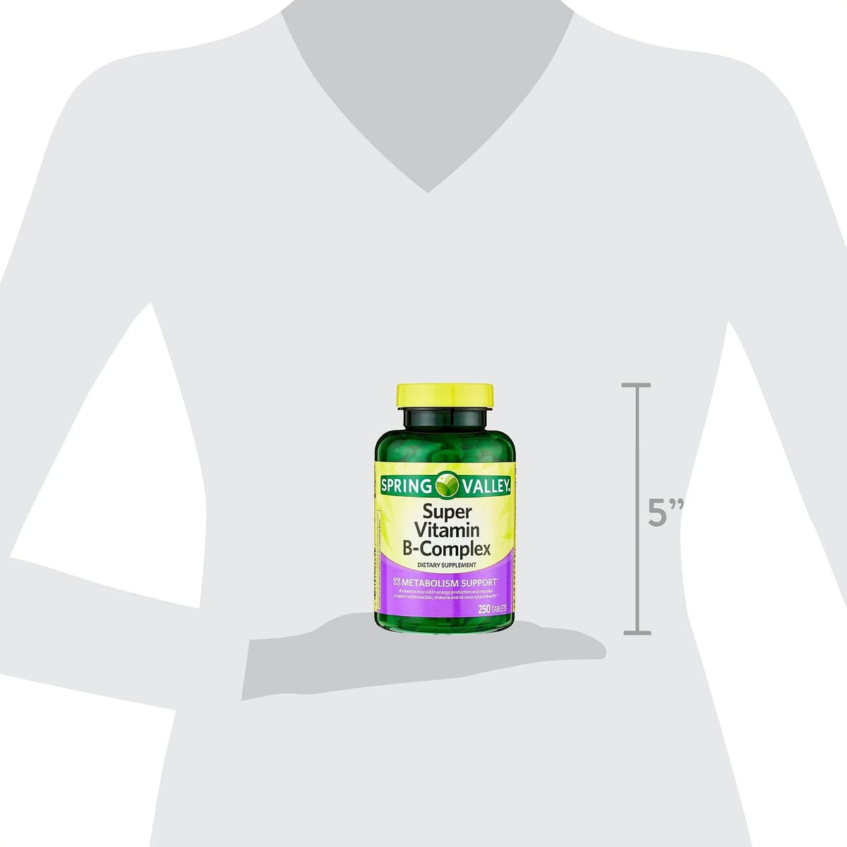 Convergence Spring Valley Super Vitamin B-Complex Tablets Food Supplement, 250 Tablets - görsel 3