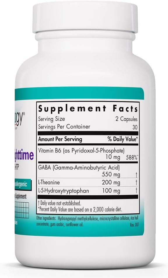 Nutricology ZenMind Night-time - GABA & L-Theanine Supplement for Relaxation and Sleep Support - görsel 2