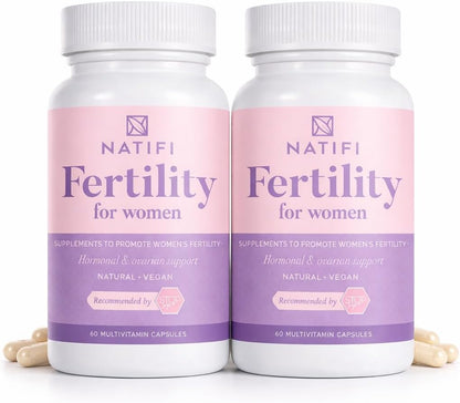 Natifi Conception Fertility Prenatal Vitamins – Supports Regular Cycles, Hormone Balance, and Ovulation (60 Capsules)