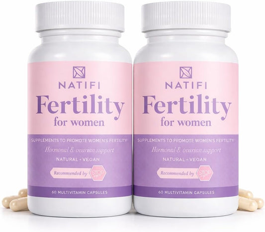 Natifi Conception Antenatal Vitamins (2 Bottles) - Pre Pregnancy Multivitamin with Myo Inositol & Folic Acid