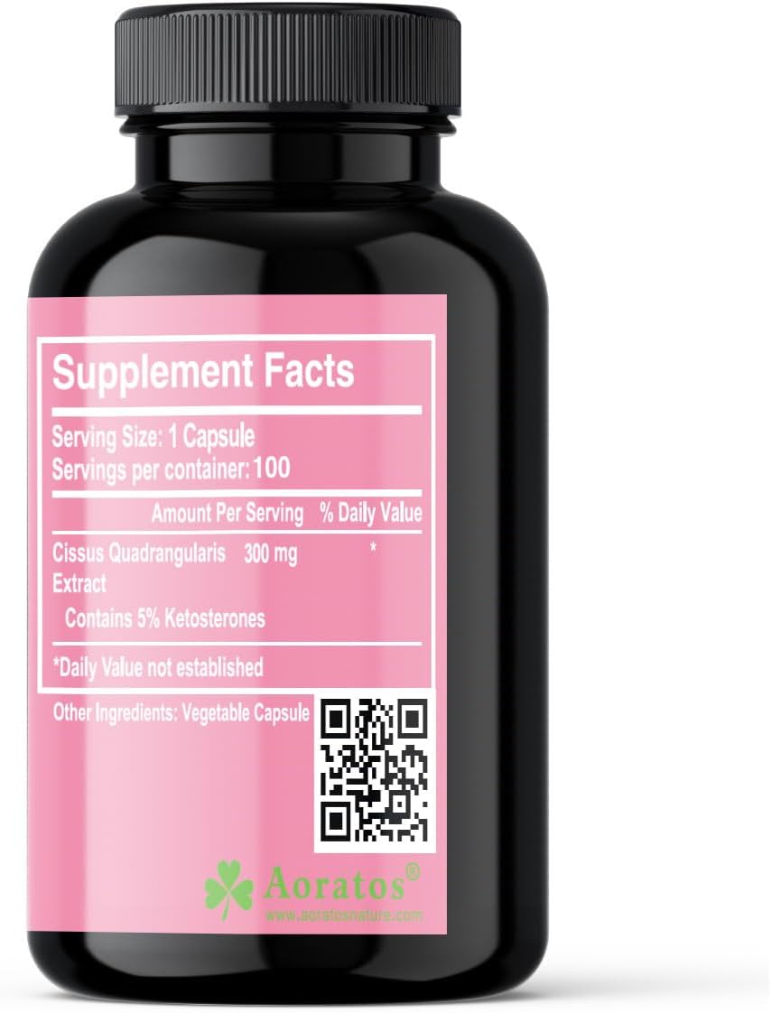 Aoratos Cissus Extract 300mg, 100 Vegetarian Capsules - görsel 2