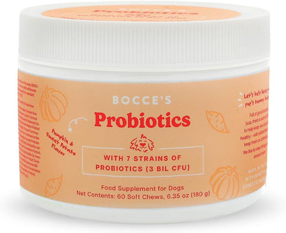 Bocce's Bakery Multivitamin Supplement for Dogs - Daily Chews, Cheese and Honey, 60 Chews