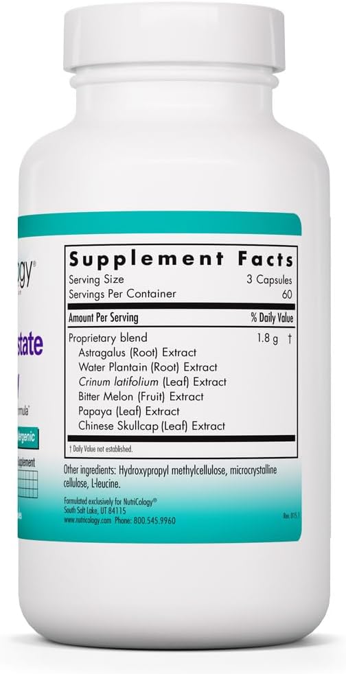 NutriCology Healthy Prostate & Ovary – Herbal Blend with Crinum Latifolium – Hormonal Support for Men and Women – 180 Vegetarian Capsules - görsel 2