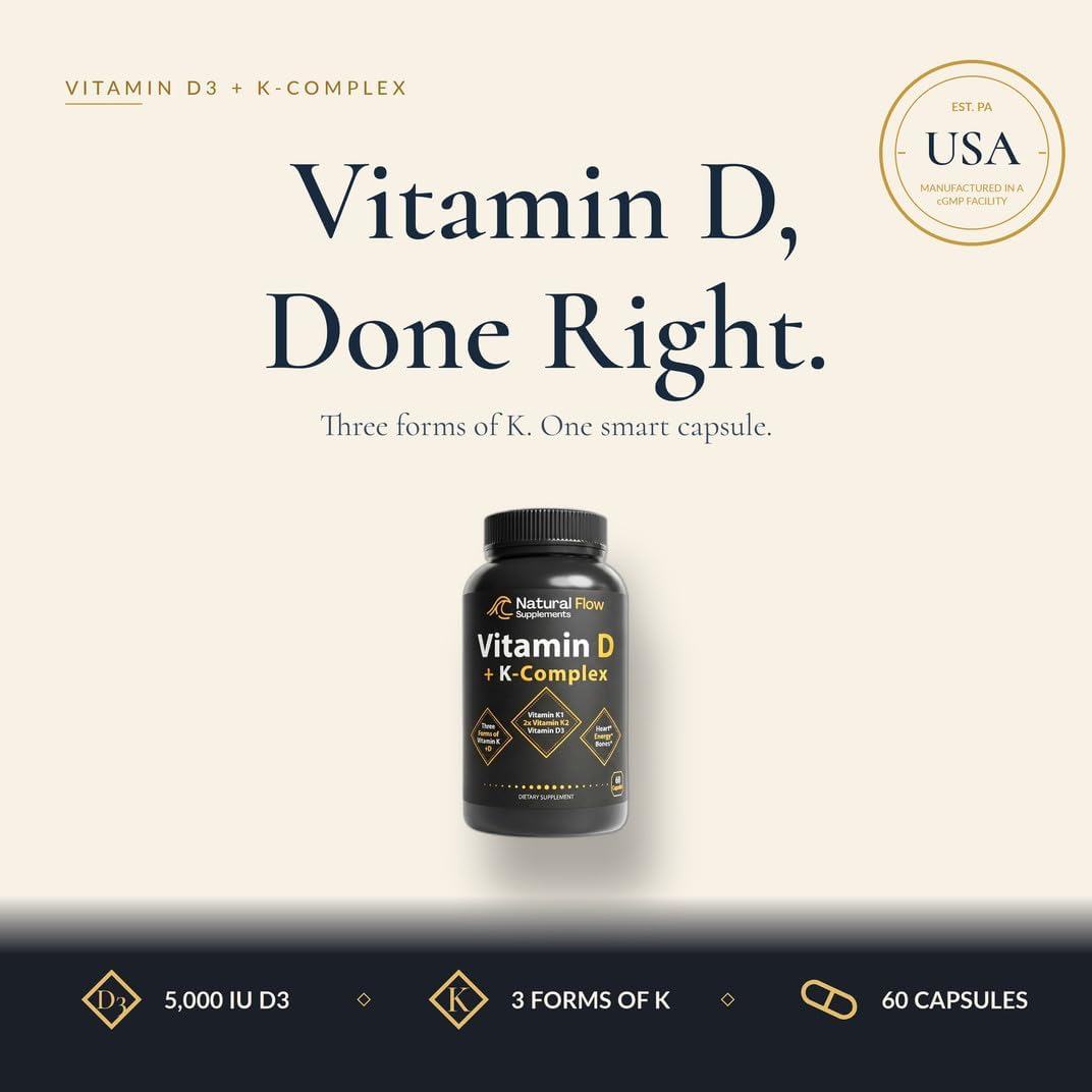 Natural Flow Vitamin D3 with K2 Complex - görsel 7