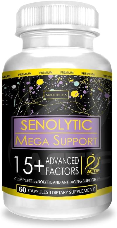 ACTIF Senolytic Support with 15+ Advanced Factors – Non-GMO, Fast-Acting, Made in USA, 60 Count - görsel 1