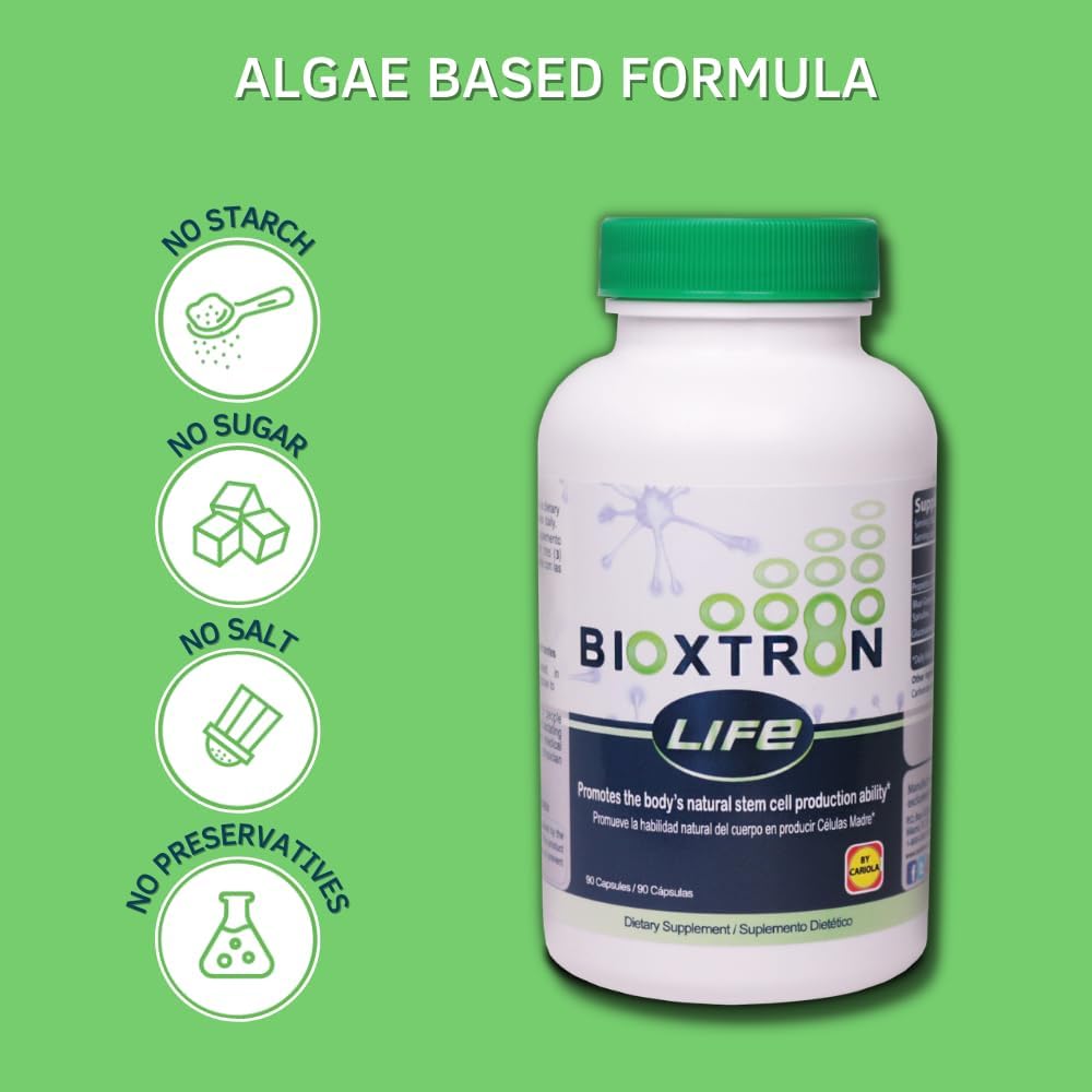 Bioxtron Life AFA Stem Cell Supplement - Joint, Muscle, Immune Support, Energy - 90 Capsules - görsel 5