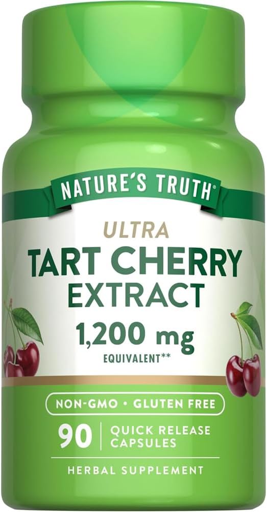 Nature's Truth Ultra Tart Cherry 1200 mg Food Supplement Quick Release Capsules - 90 ct, Pack of 2 - görsel 1