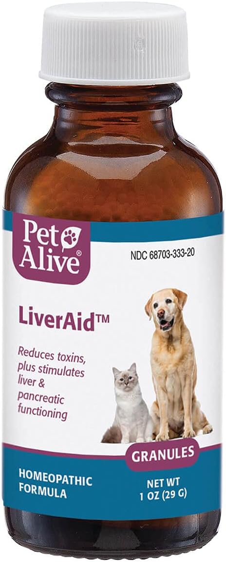 PetAlive LiverAid Granules - Homeopathic Liver Support for Dogs and Cats - görsel 1