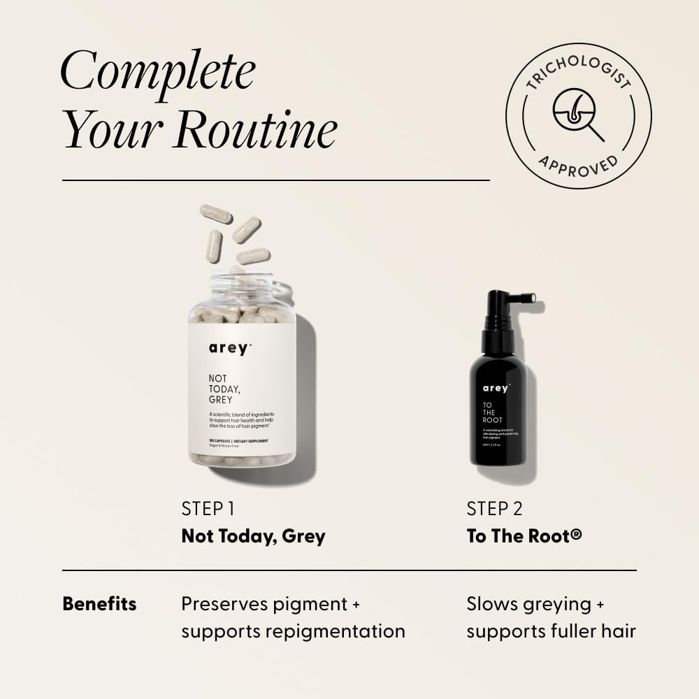 Arey Not Today, Grey Daily Hair Supplement for Women and Men – 3 Month Supply - görsel 7