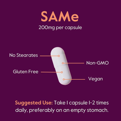 BESTVITE SAM-e 200mg Stabilised (60 Vegan Capsules)