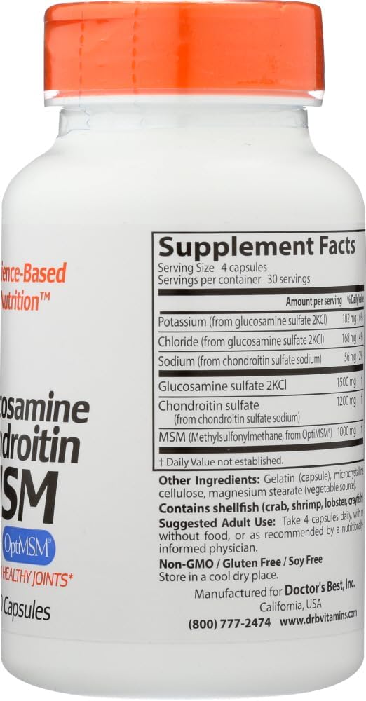 Glucosamine / Chondroitin / MSM 120 Capsules - görsel 4