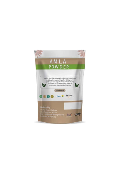 VISHIKA Organic Amla Powder – Vitamin C, Immune Support, Ayurvedic Superfood, 100g